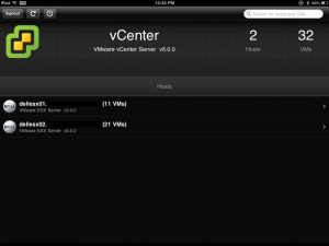 VMware vSphere iPad App
