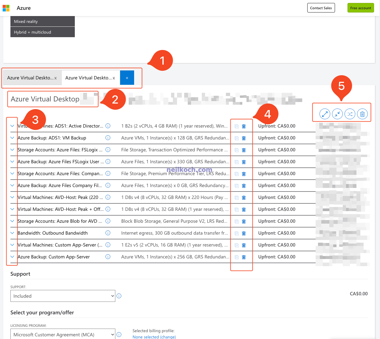 Navigating an estimate